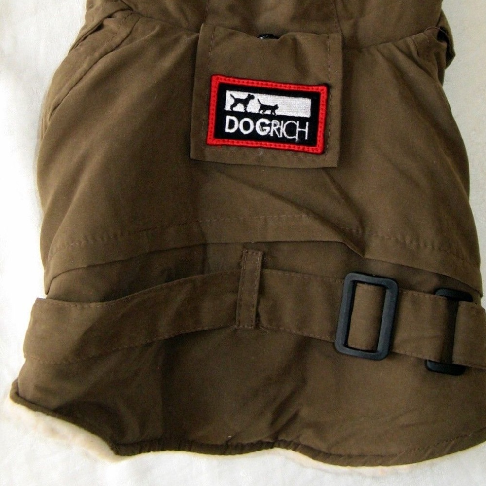 SOLD NWT Siberian Winter Dog Coat Jacket Brown 10" - Picture 4 of 8